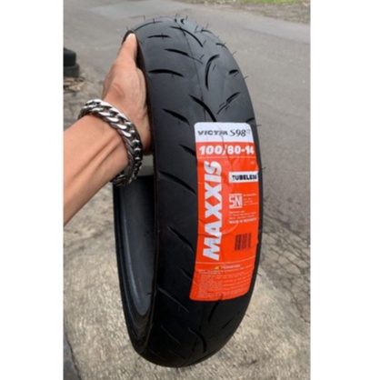 Maxxis Victra 100/80-14 Ban motor Depan (PCX) BAN BELAKANG Vario (125/150) MATIC RING 14