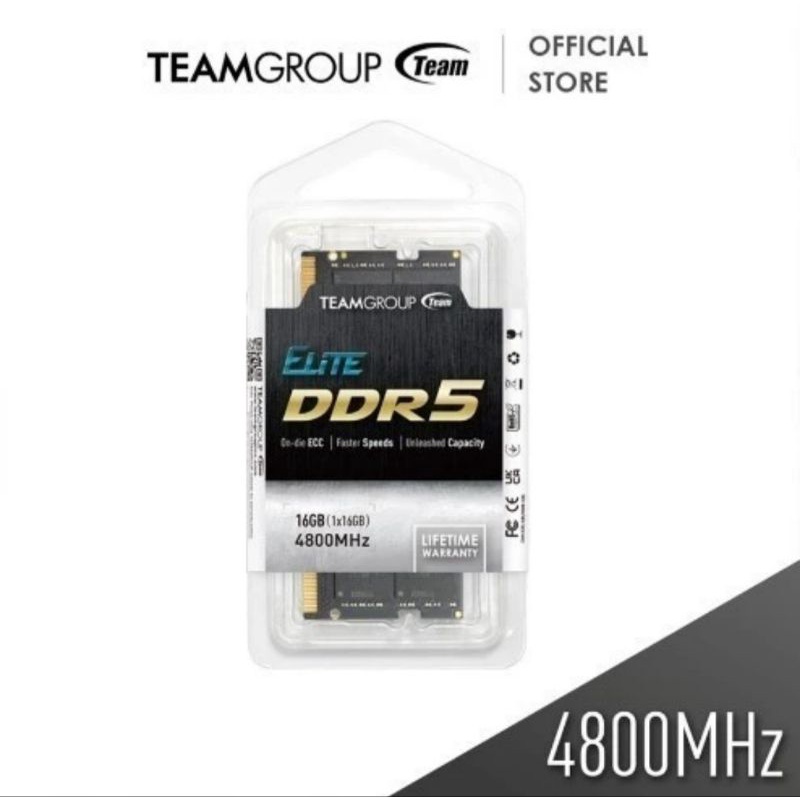 Team Elit Sodimm 16GB DDR5 4800Mhz Ram Laptop