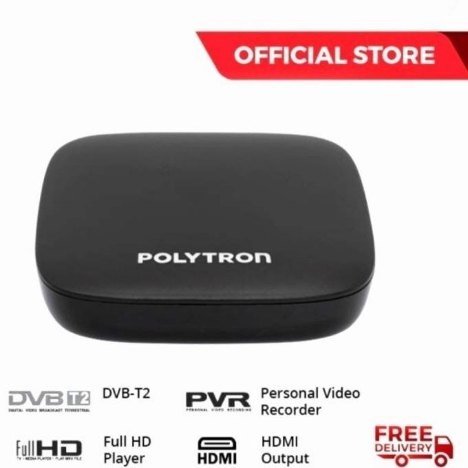 Polytron PDV-600 Set Top Box DVB T2 Receiver Tv Digital - PDV 610T2