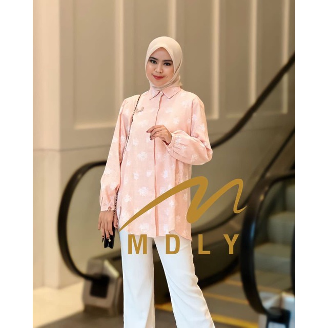 Kemeja Wanita Terbaru Geona Shirt By Mdly 3135