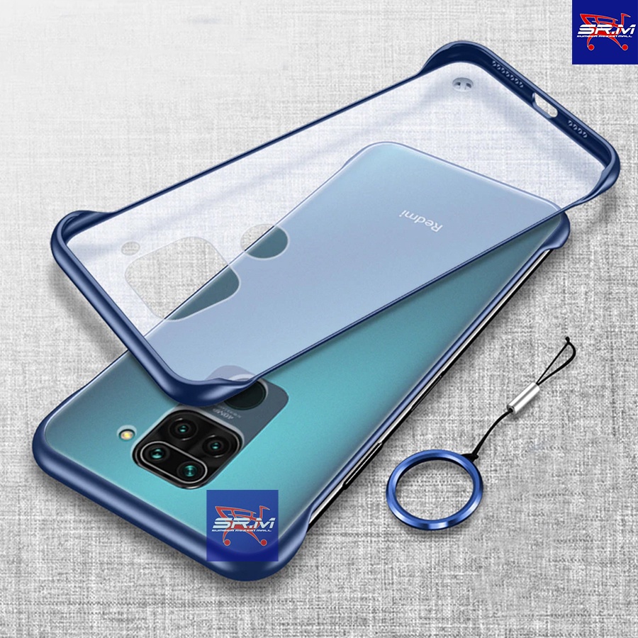 Xiaomi Redmi Note 9 Pro Case Frameless Transparant Stand Ring Casing Slim Softcase