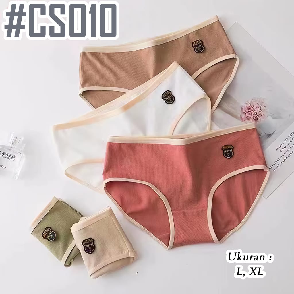 IL - Celana Dalam Fashion Wanita Impor Underwear Wanita Bahan Katun Halus Import S010