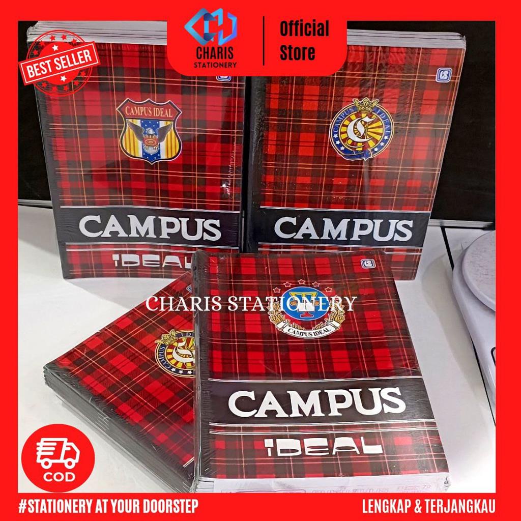 

CHARIS STATIONERY - Buku Tulis Campus IDEAL Isi 50 Lembar (10 Buku/Pak)