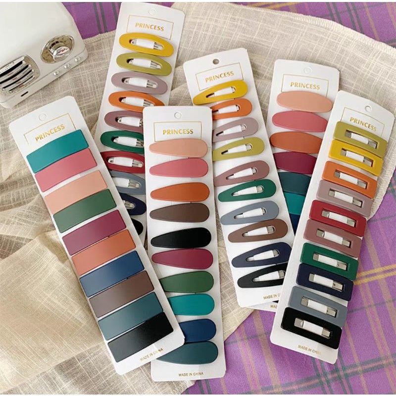 Jepit Rambut Doff Matte Premium Impor / Jepitan Anak Warna Doff Aksesoris Rambut Matte Premium Hairpin Korea