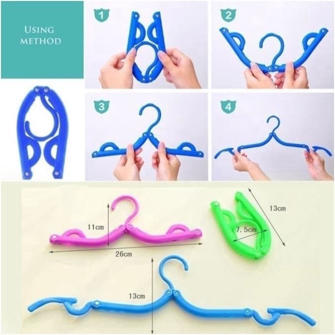 Foldinmg Clothes Hanger ORIGINAL LEBIH PRAKTIS