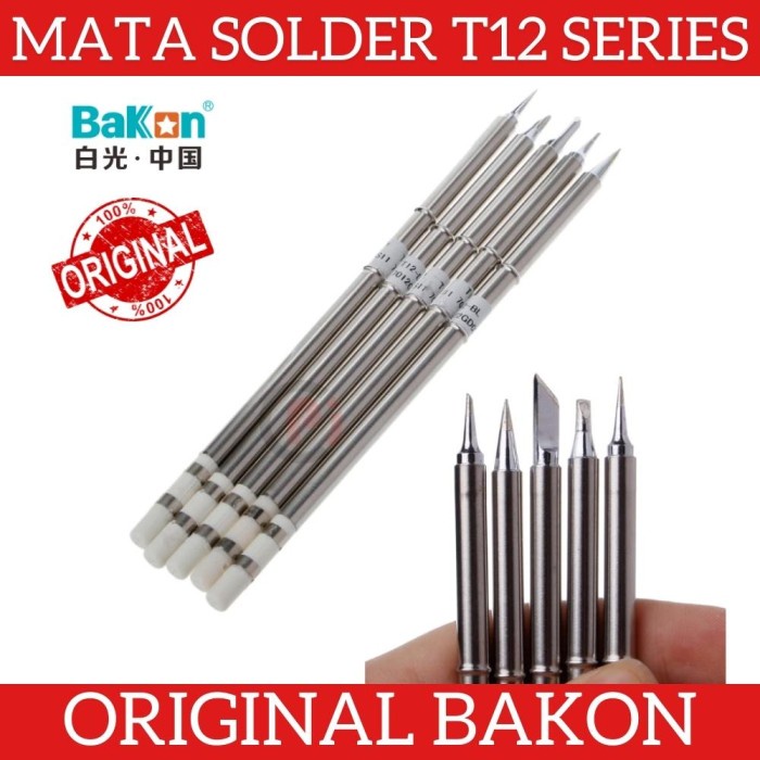 ORIGINAL BAKON Mata Solder Station Soldering T12 Series Banyak Model