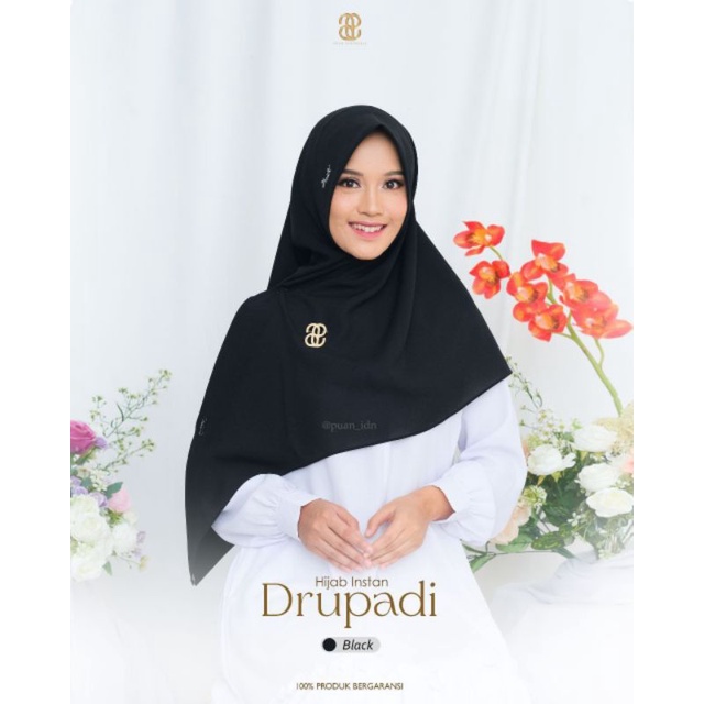 jilbab segiempat instan drupadi by puan kerudung hijab