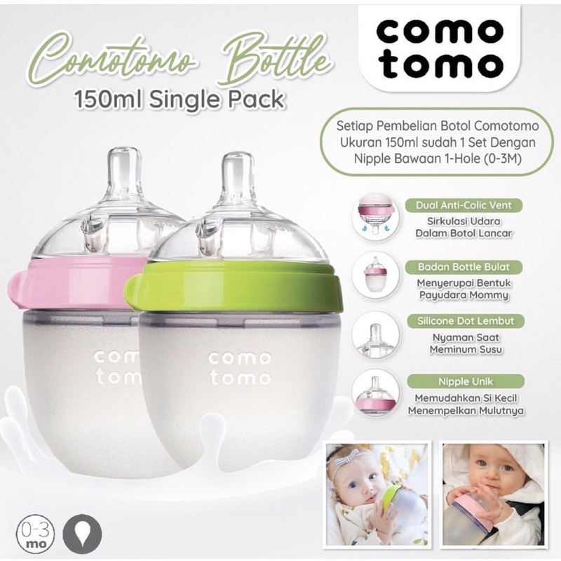 Comotomo Nipple Replacment - Nipple Comotomo / Botol Susu bayi