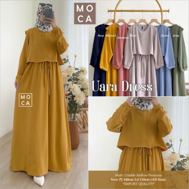 GS / UARA DRESS / GAMIS POLOS / GAMIS WANITA TERBARU / GAMIS CASUAL / OOTD SELEBGRAM