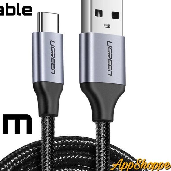 Ugreen 2m Type C 3A Cable Fast Charging Nylon Braided Data Kabel