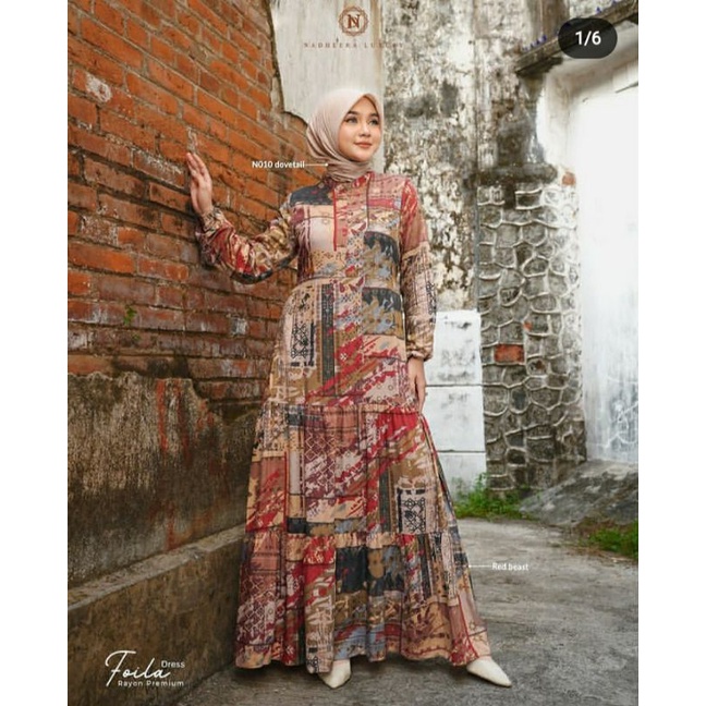 FOILA DRESS BY NADHEERA