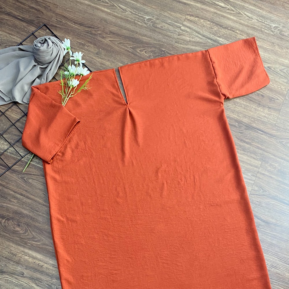 Mybamus Deby Kaftan V Neck – Kaftan Wanita – Gamis Polos Wanita – Kaftan Kekinian-5