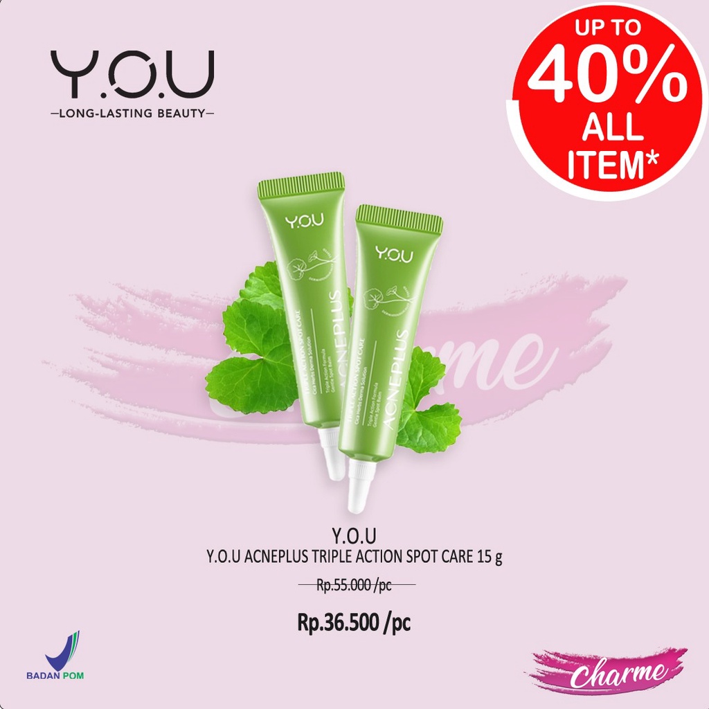 (READY &amp; ORI) Y.O.U YOU ACNE PLUS SERIES BPOM ORIGINAL