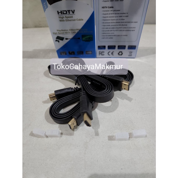 Kabel HDMI 1.5M FLAT v1.4 / Cable HDMI 1,5M / HDMI 1.5 Meter High Speed