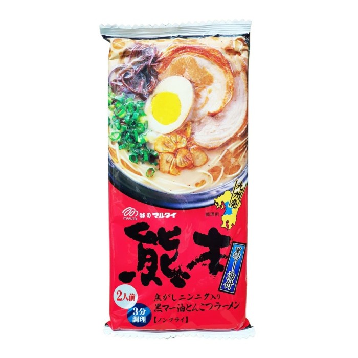 

NEW Marutai Kumamoto Kuro Mayu Tonkotsu Ramen [186 Gram] [2 Porsi] ramen