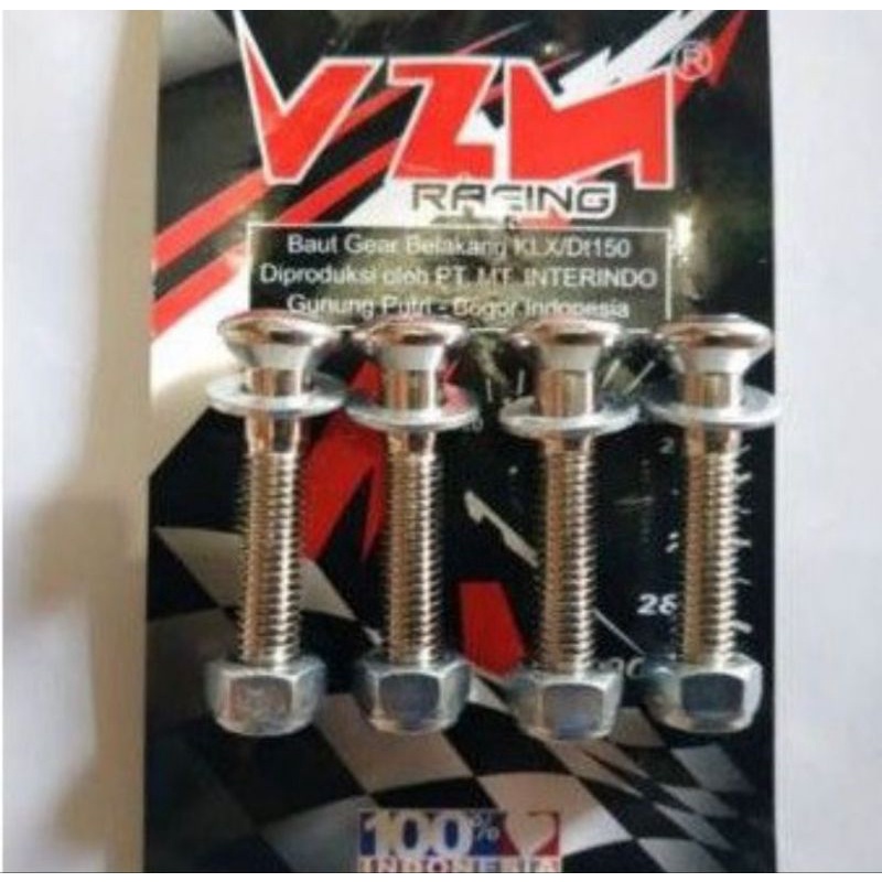 BAUT GIR BELAKANG PANJANG KLX 150 BUAT PAKAI SPESER BAUT GEAR KLX 150