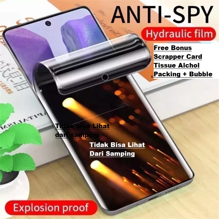 Hydrogel Black Jelly Anti SPY Privacy Matte OPPO A17 A17k A78 NFC A77s A57 4G, A16 A16e A16k A15 A15s A12 A1k A11k A3s Hidrogel Full Cover/Lapisan Nano-TPU Film-LIQUID/Hydro-Hidro/Hidrojel Glass Black mate HITAm Glare 4g 5g 2022 A77 s K e A1 A11 k A3