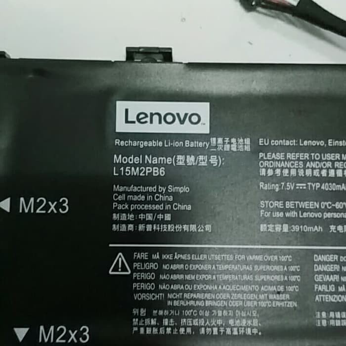 Baterai Lenovo Ideapad 100-14IBY 510S-13ISK L15M2PB6 L15L2PB6 L14L2P22