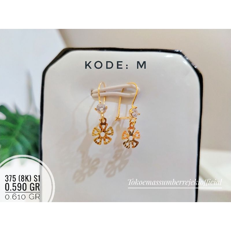 x6*  anting / anting 8k / anting 6k / anting 375 / anting 300 / anting emas / anting emas asli /anti