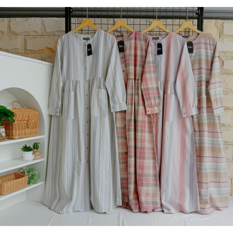 Gamis Katun Exit By 3Point 3 Point