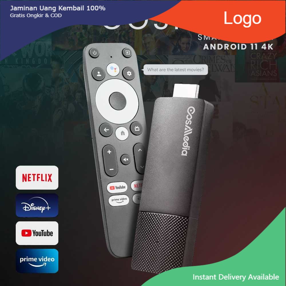 CosMedia Smart TV Stick Set Top Box Android 11 4K GTV Stick - Meta-C1