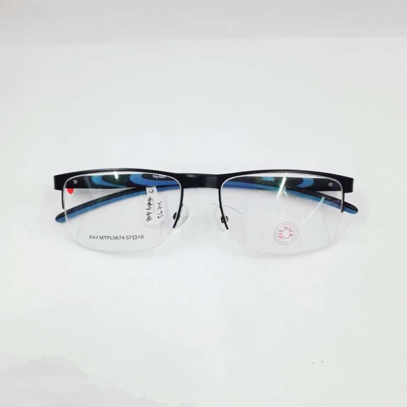 Kacamata Payback Male's Half Frame MTPL5674 Col.1-2(Black mix Blue)