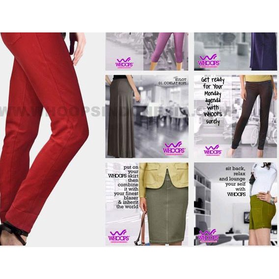 Celana Legging Whoops Pensil Basic Polos Stretch Jumbo Big Size Murah