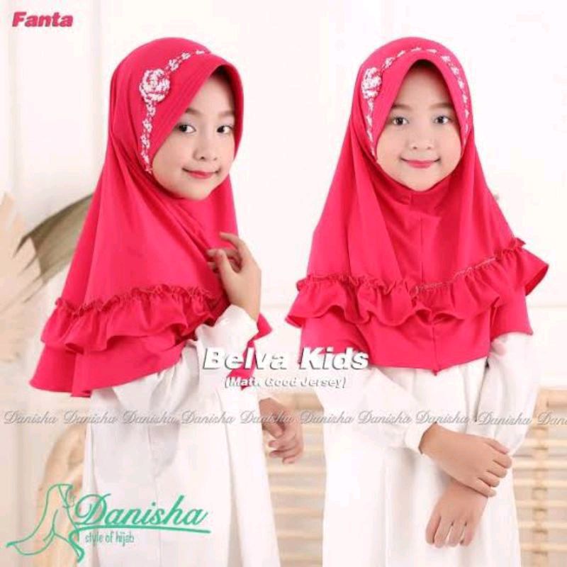 BEST SELLER Jilbab Anak Belva Usia 3-6 Tahun