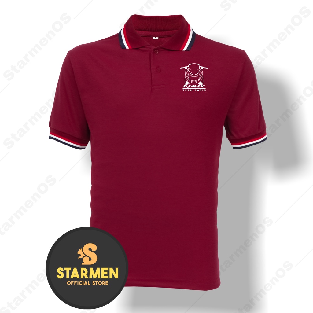 Kaos Polo Shirt Pria Kerah Logo NMAX