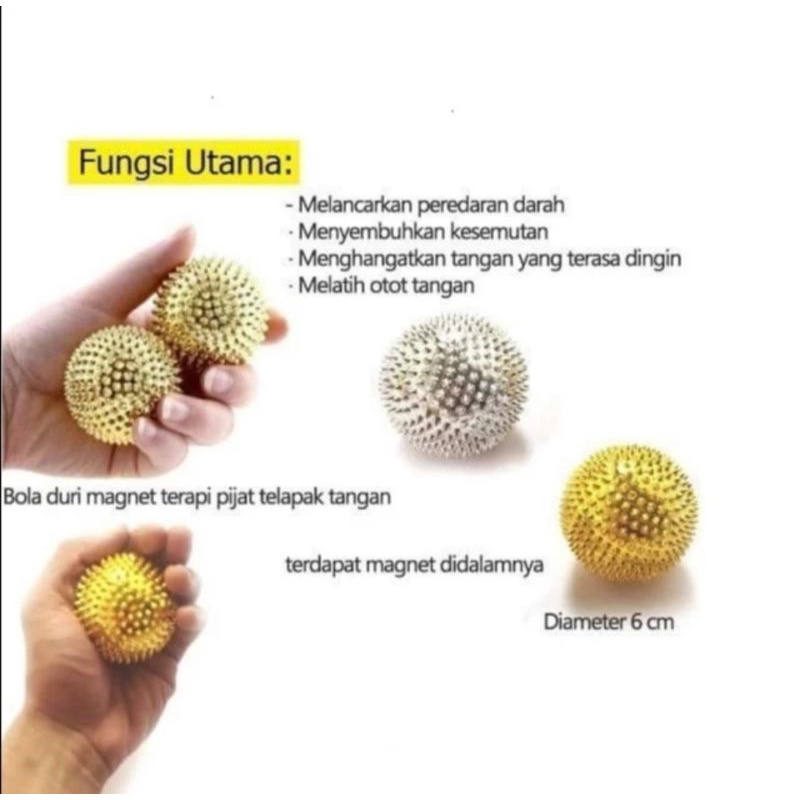 BOLA DURI MAGNET TERAPI STROKE TANGAN KAKI AKUPUNTUR KESEHATAN