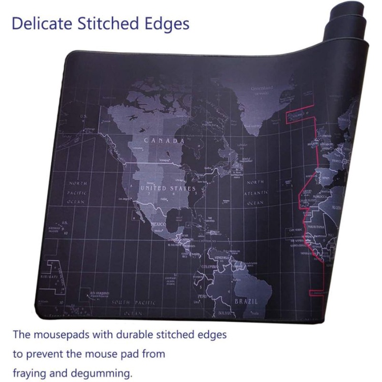 Mouse Pad Gaming World Besar Mousepad Peta Dunia XL
