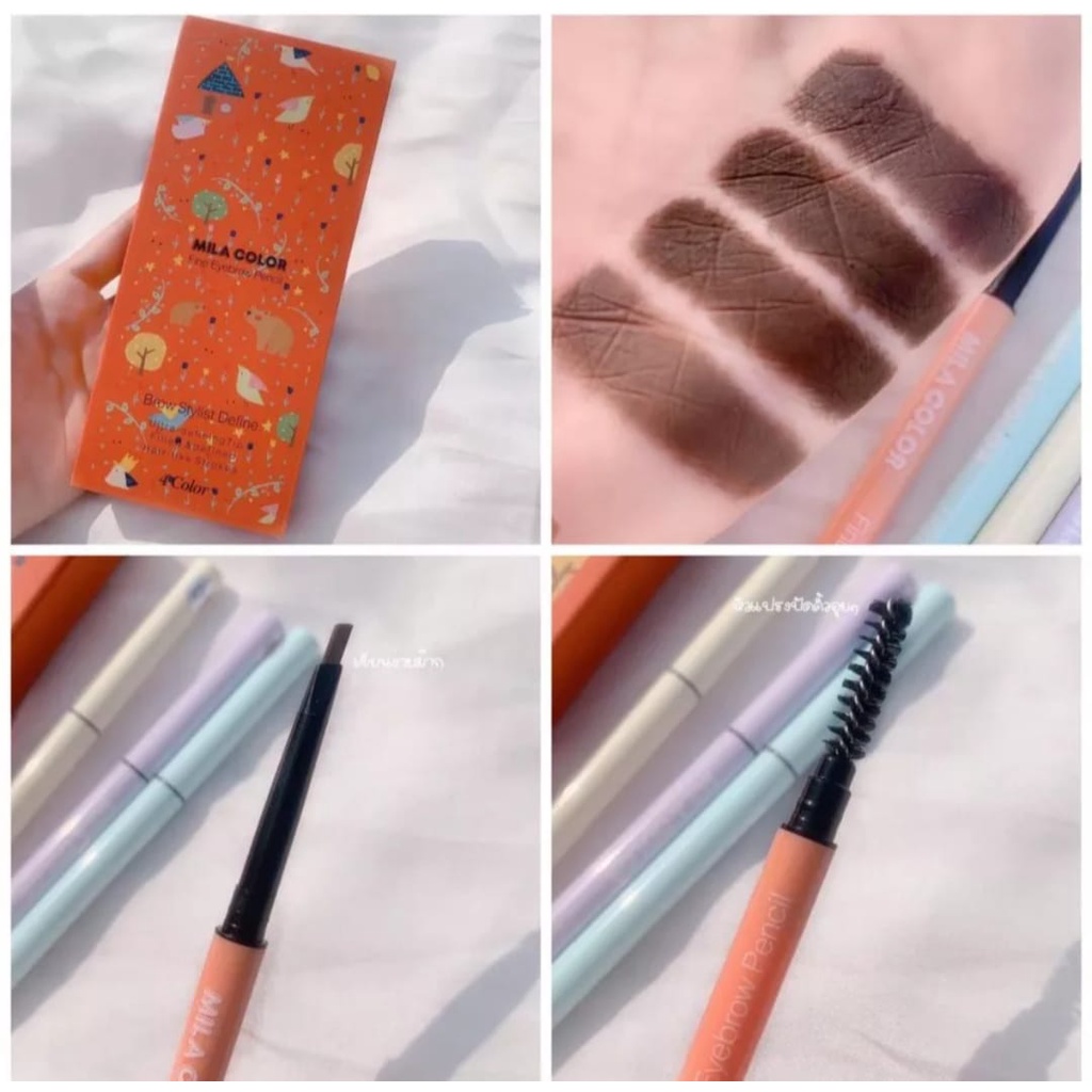 [SET ISI 4] Eyebrow Pencil Mila Color