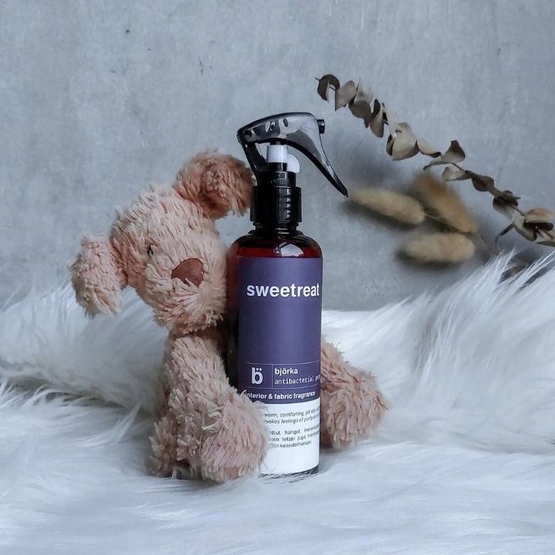 Bjorka Antibacterial Linen Spray Pengharum kamar Tidur Pewangi Lemari Pakaian Sweetreat
