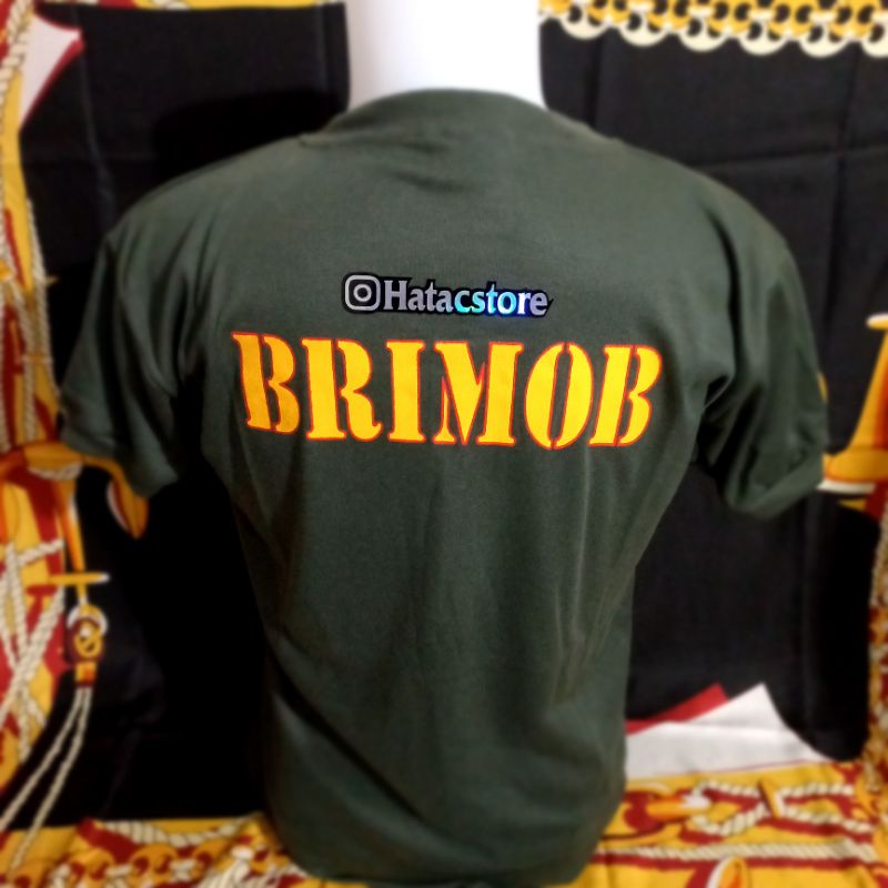 Kaos Brimob Hijau / Dalaman