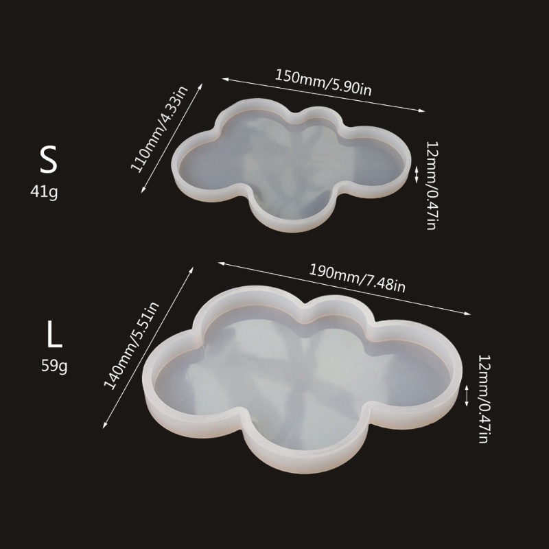 Siy Cetakan Resin Epoxy Bentuk Awan Bahan Silikon Untuk Kerajinan Tangan DIY