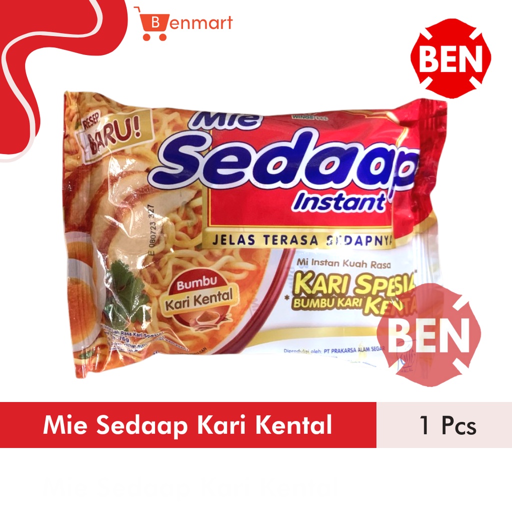 

Mie Sedaap KARI KENTAL SPESIAL Bumbu Kental 1 Pcs Kuah Rebus Mi Dus