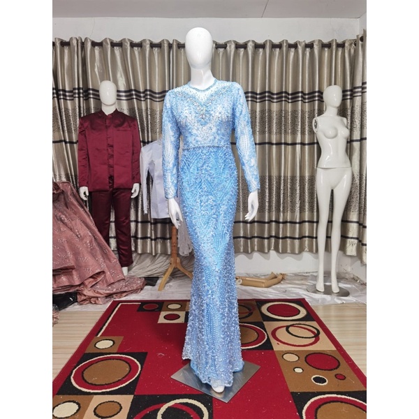 kebaya blue ice