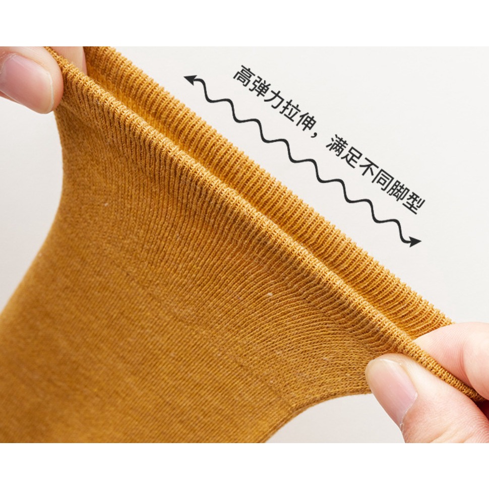 Kaos Kaki Wanita Simple Solid Colour Japanese style Socks SHC35