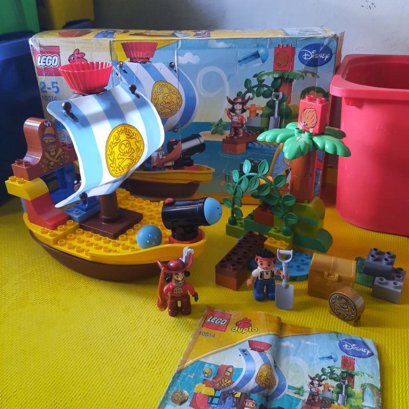 Preloved Original Lego Duplo Disney Jake Neverland Pirates 10514 Mainan Edukasi Anak Second