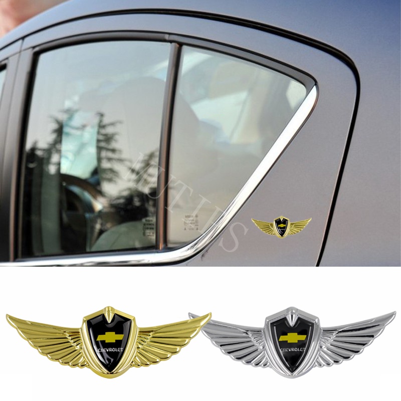 Stiker Emblem Logo Chevrolet 3D Bahan Metal Untuk Kaptiva Lova Zafira Spin Orlando Trax