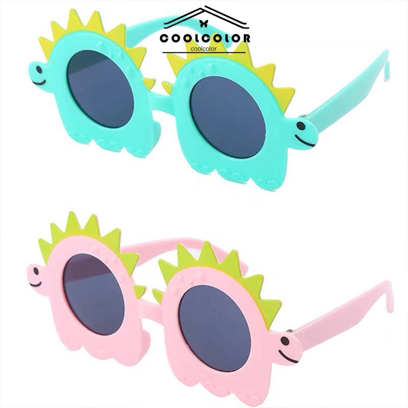 COD❤️Kacamata Anak Laki-Laki Perempuan Frame Kartun Dinosaurus Lucu Untuk Pesta Ulang Tahun- cl