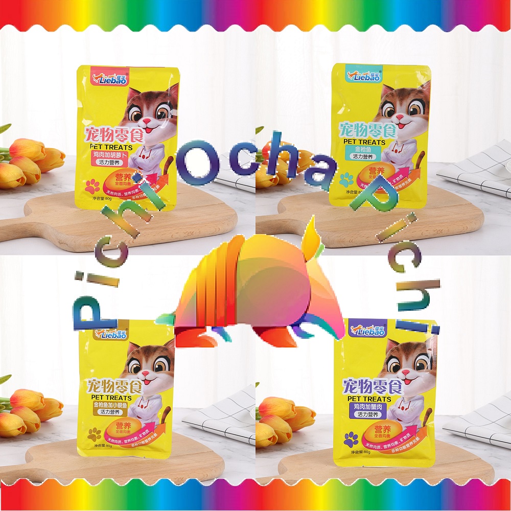 JUMBO Pouch Cat Snack 80gram Treat Wet Real Food Pasta makanan Cemilan Kucing dan Anak Kucing