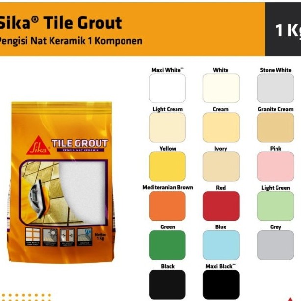 Jual Tmm Cod Sika Tile Grout Semen Nat Kg Shopee Indonesia