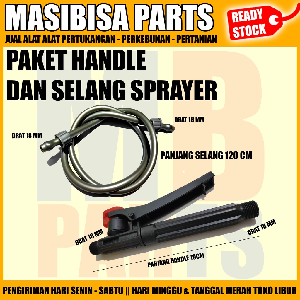 HANDLE / GAGANG / PENCETAN SPRAYER ELEKTRIK + SELANG 1,2 M