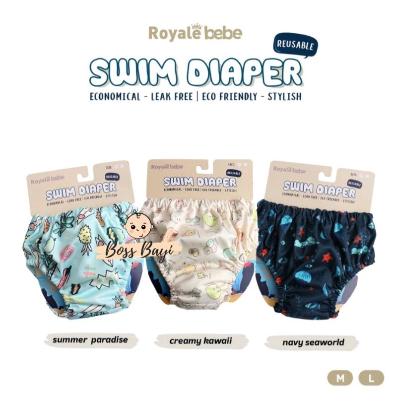 ROYALE BEBE - Popok Renang /Swim Diaper Pant / Celana Berenang Bayi