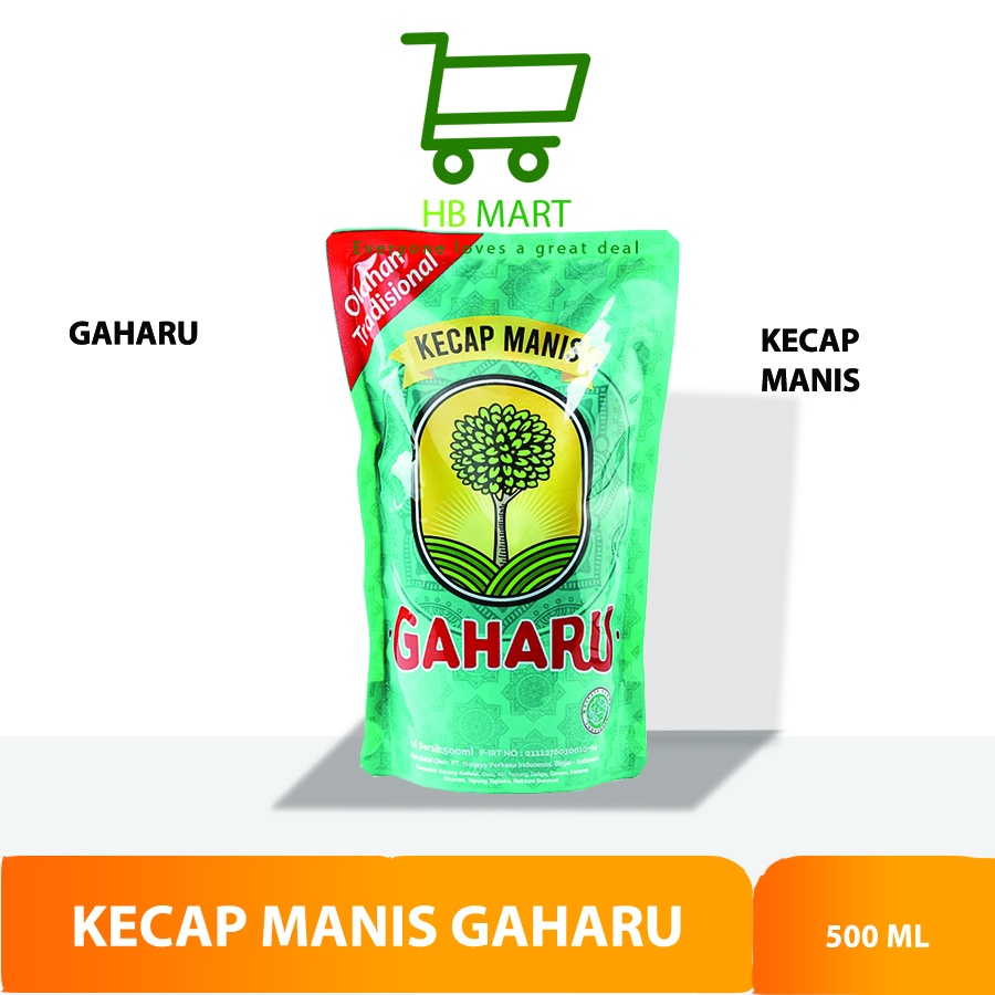 

KECAP MANIS GAHARU 500 GR (POUCH) isi ulang refill