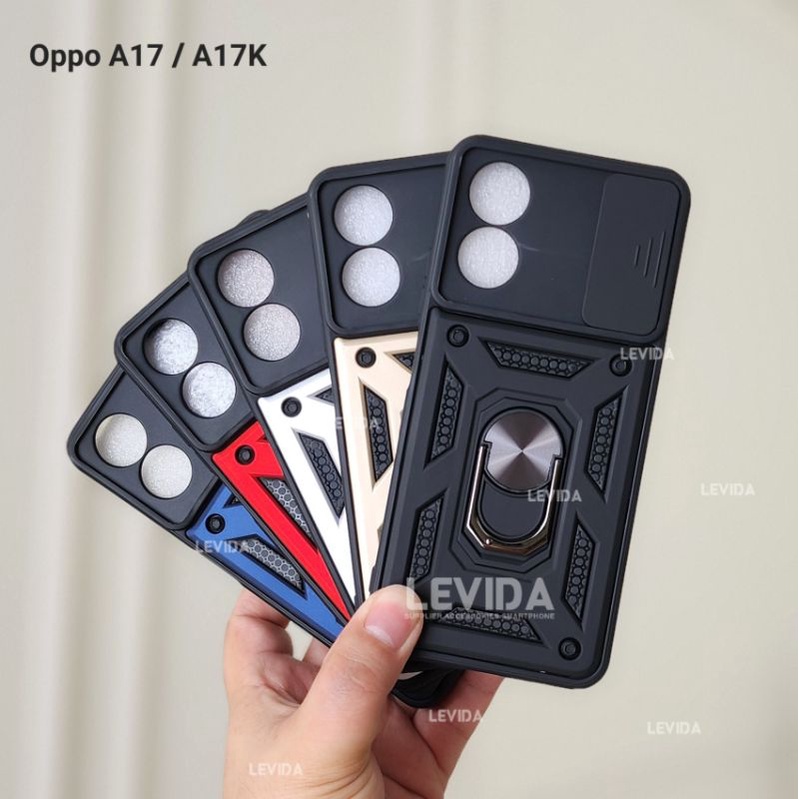 Oppo A17 Oppo A15 Oppo A15S Oppo A3s Case ARMOR SLIDE PROTECT KAMERA Case Robot Slide Kamera + RingS