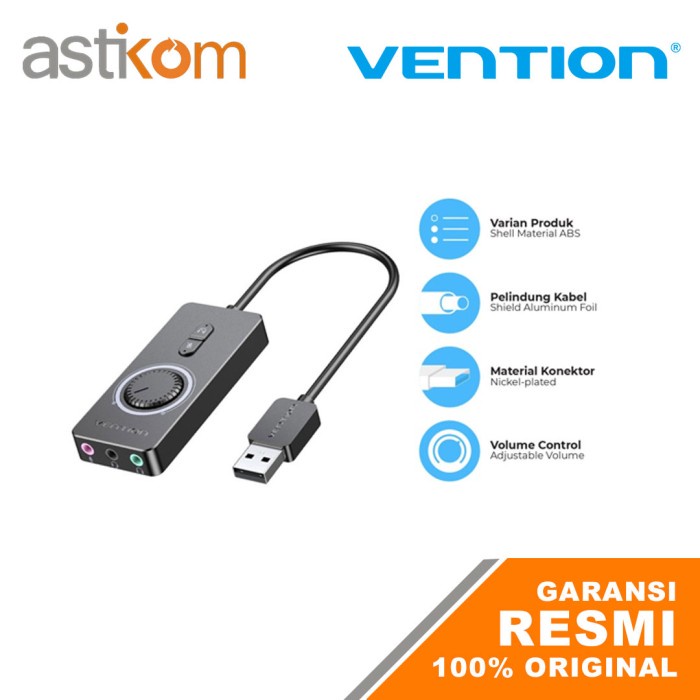 Vention USB-A Sound Card 2xTRS 3.5mm &amp; TRRS 3.5mm OMTP CTIA CDRBB