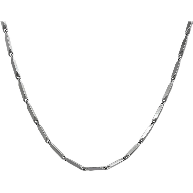 Kalung Choker Bahan Titanium Stainless Steel Gaya Hip Hop Untuk Pria Dan Wanita