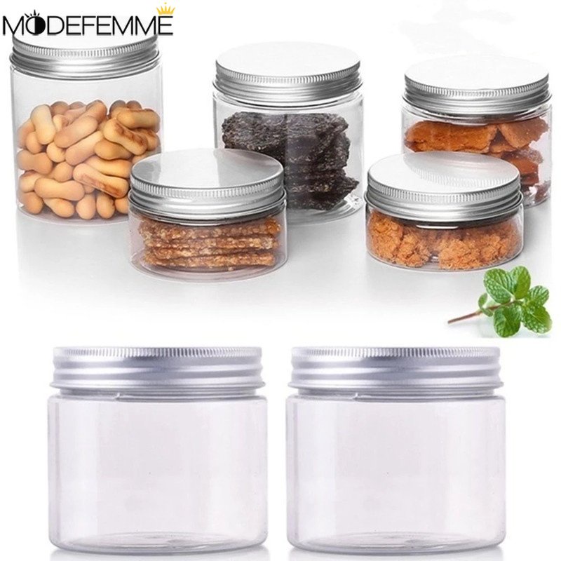 Kotak Penyimpanan Perhiasan / Kosmetik / Snack / Kacang / Minyak / Madu Bahan Aluminum Transparan